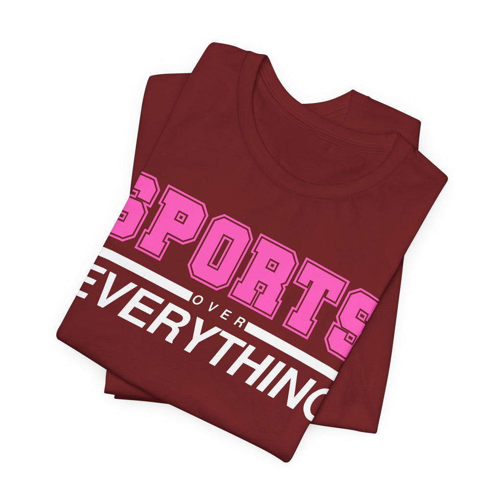 Pink Sports Over Everything Tee