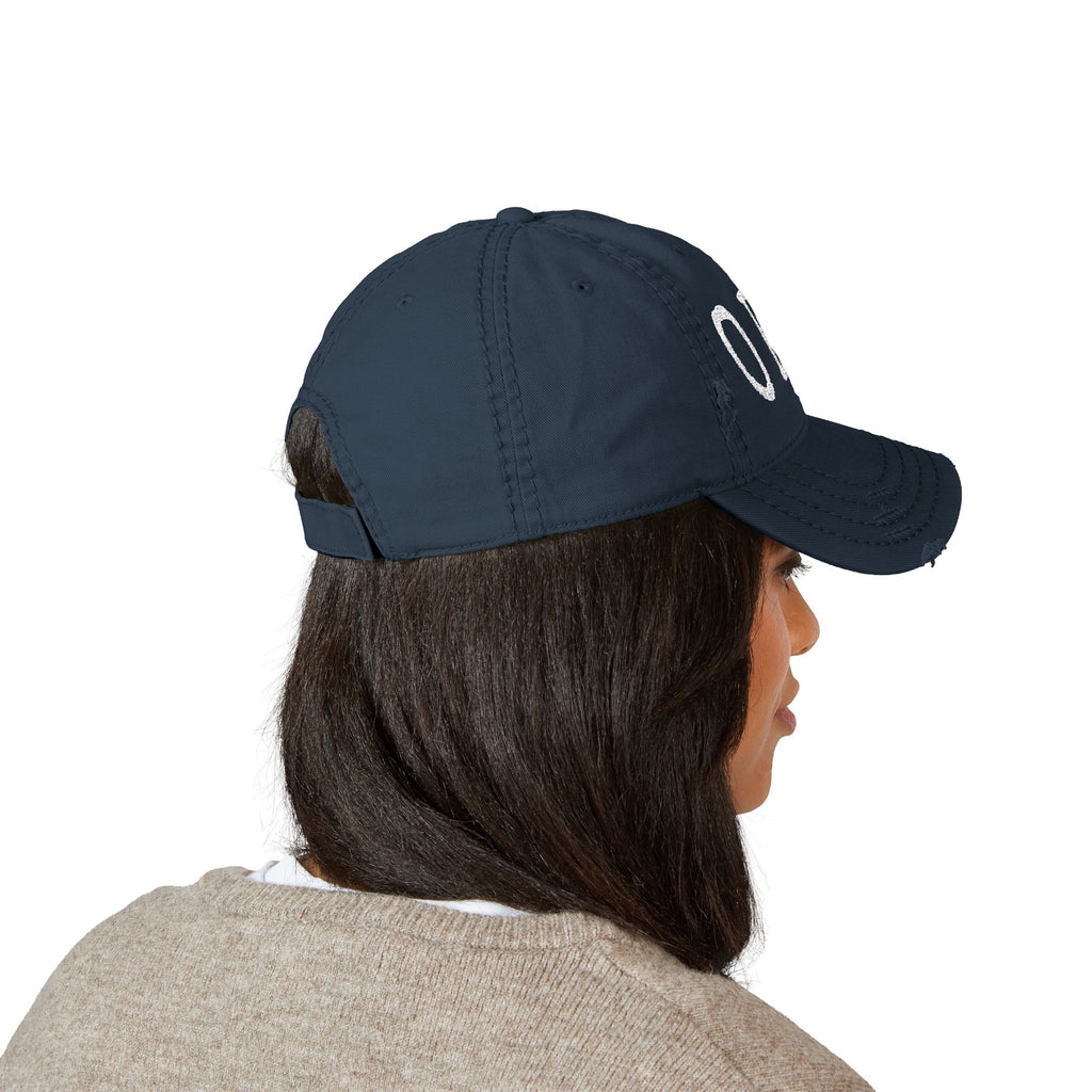 OEA Distressed Embroidered Dad Hat