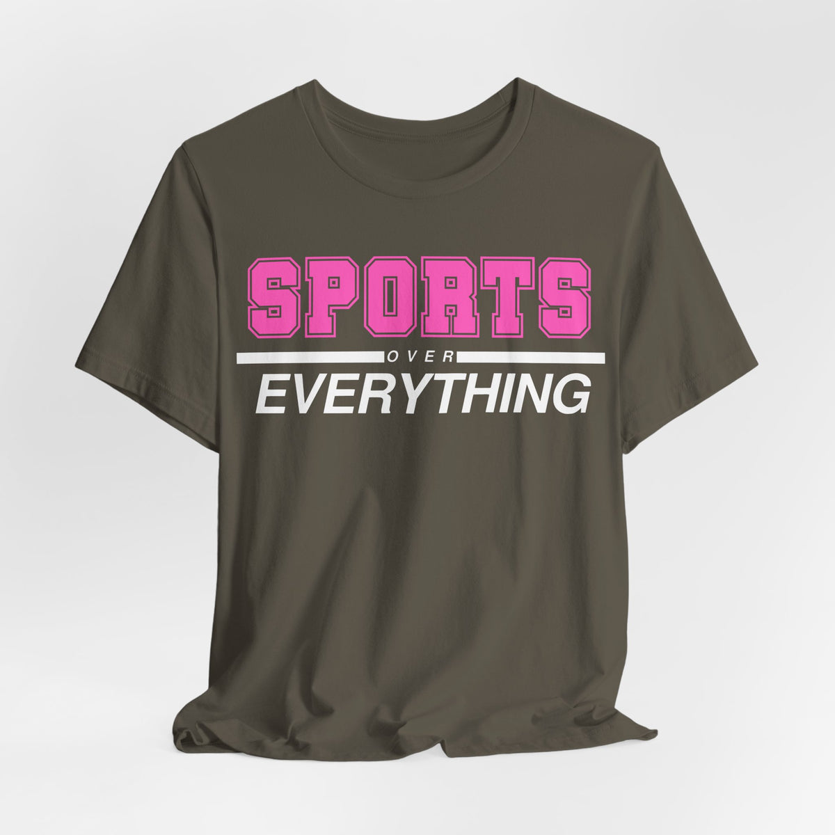 Pink Sports Over Everything Tee