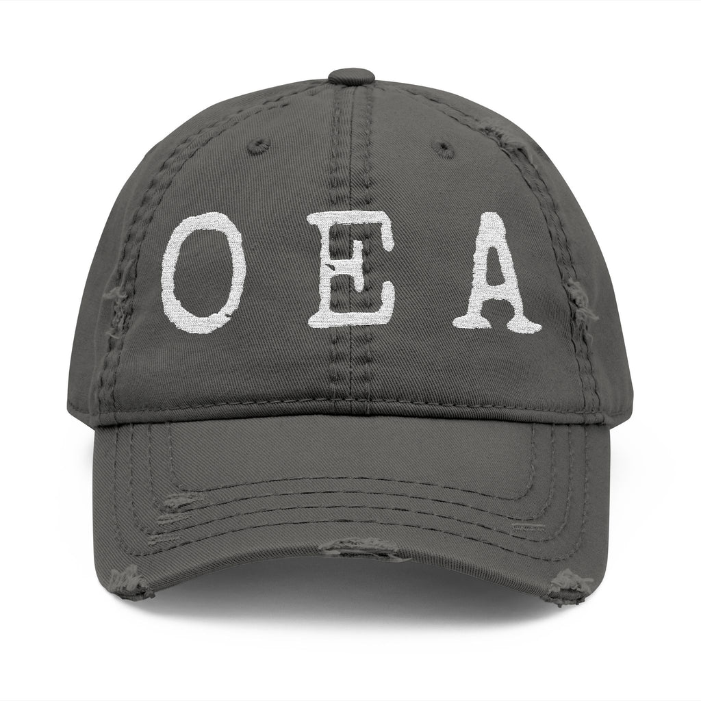 OEA Distressed Embroidered Dad Hat