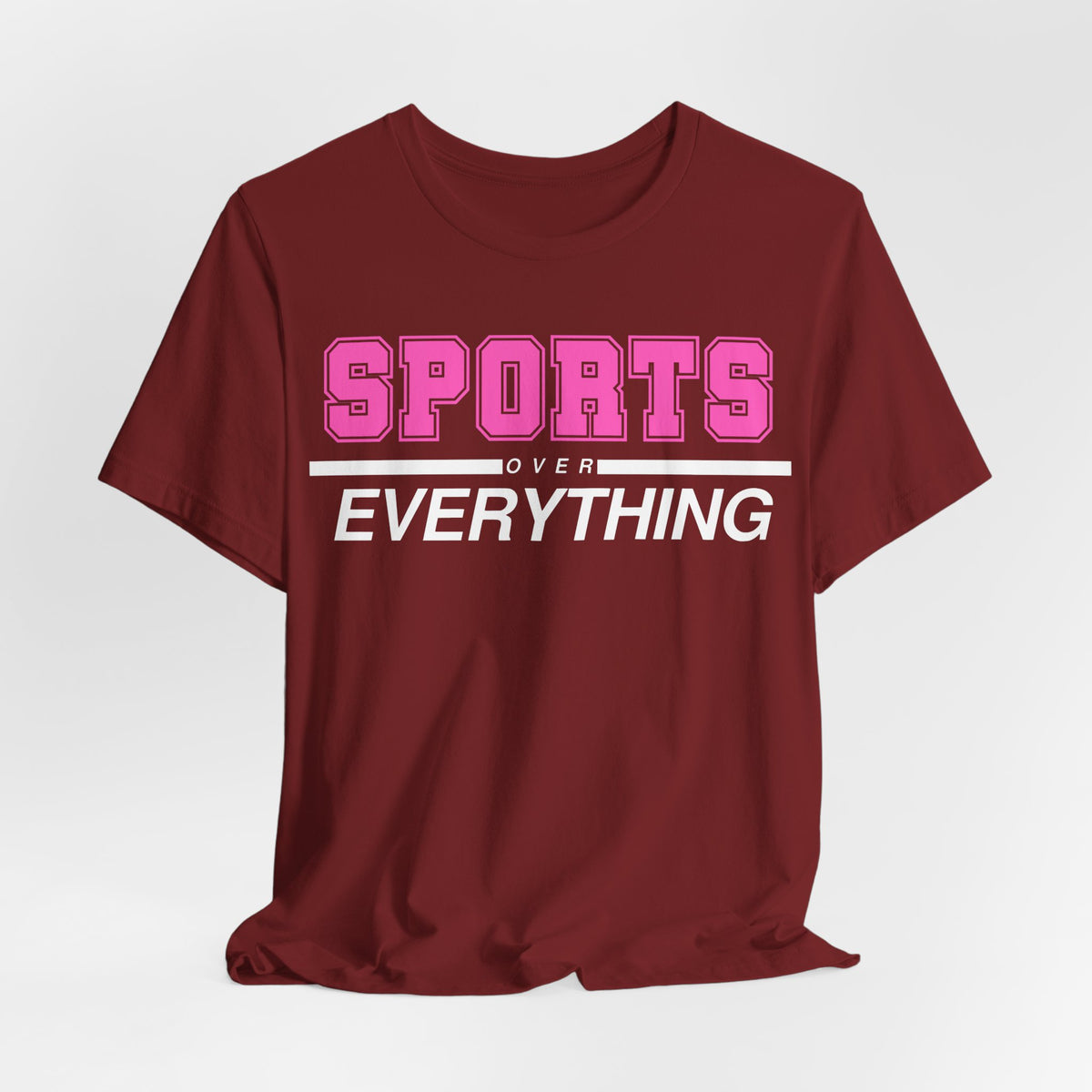 Pink Sports Over Everything Tee