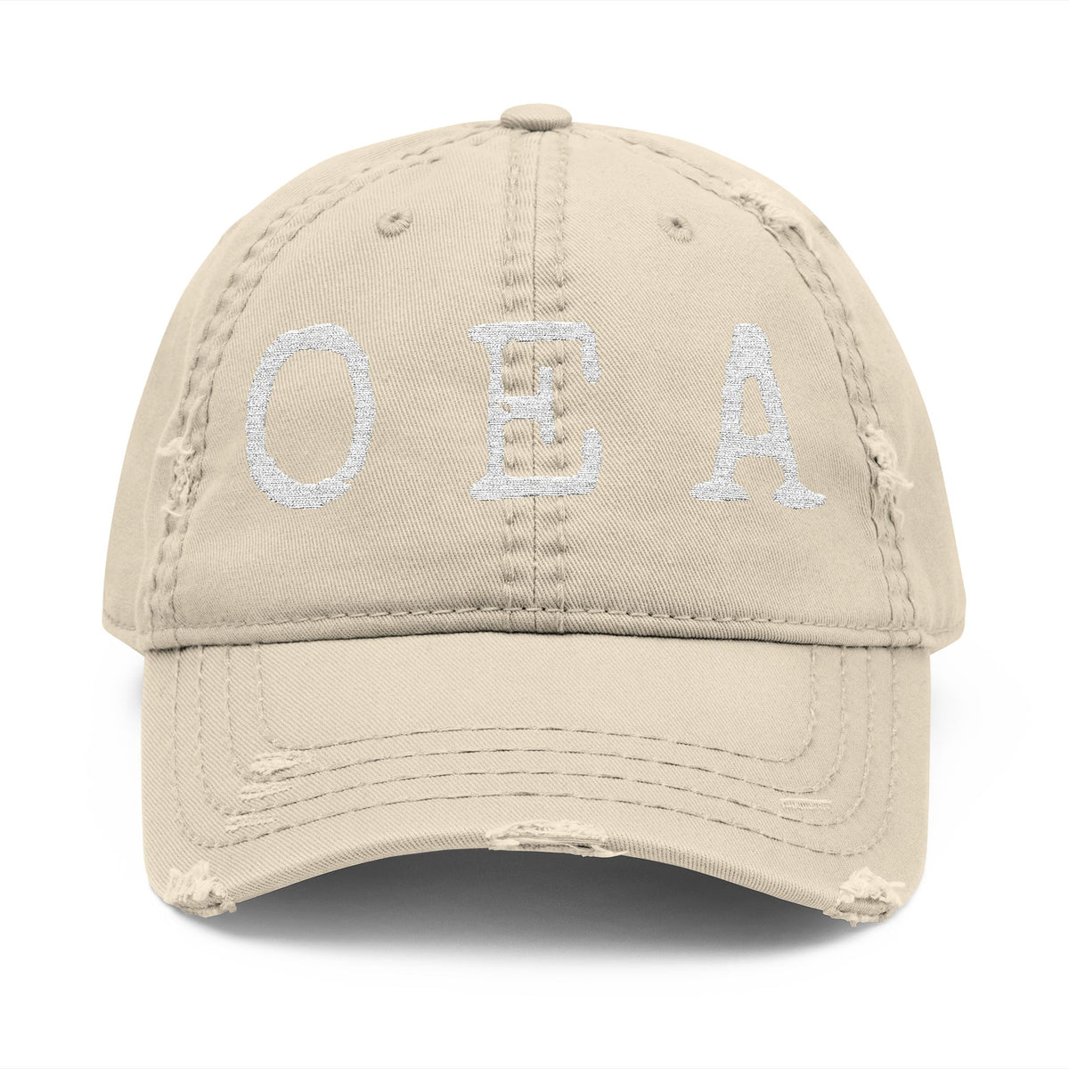 OEA Distressed Embroidered Dad Hat