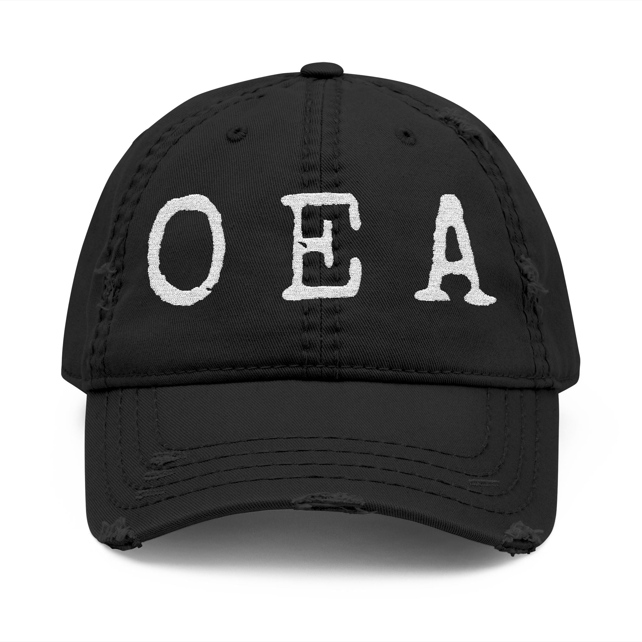 OEA Distressed Embroidered Dad Hat